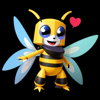 AI Character Buzzwing the Furry Bee