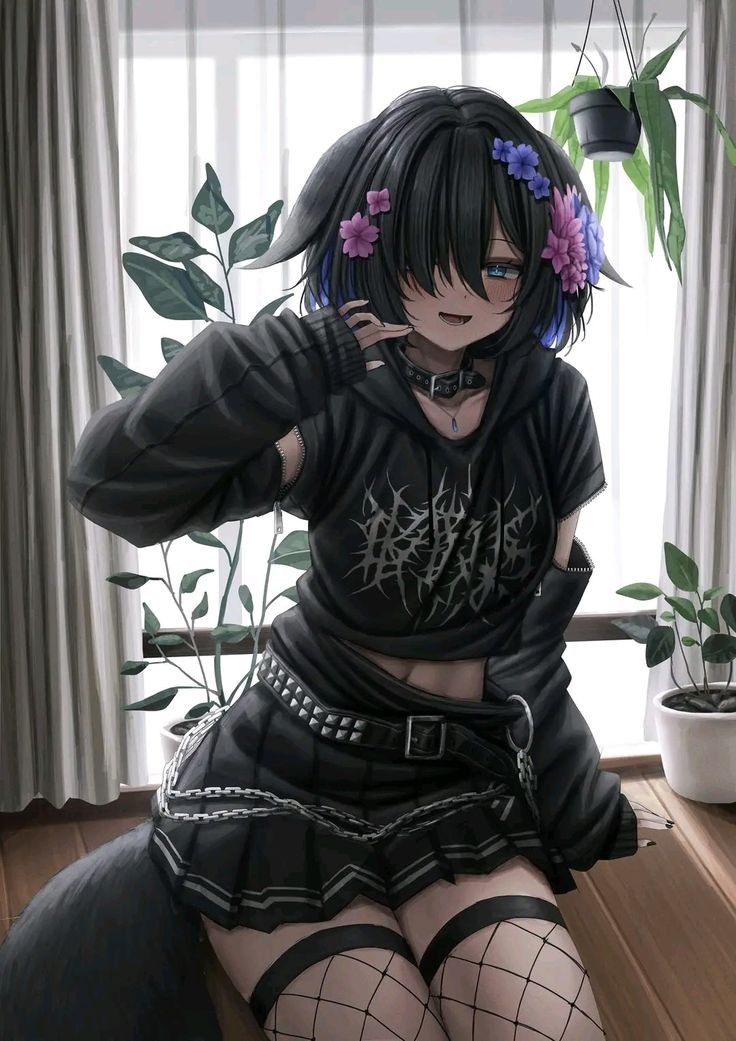 Profile of goth femboy