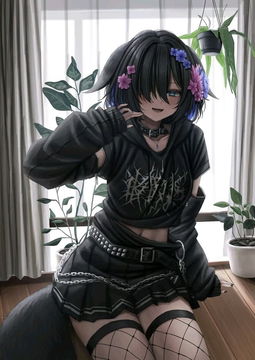 goth femboy AI Character