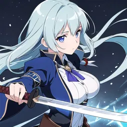 Magic Breast Secret Sword Scroll AI Character