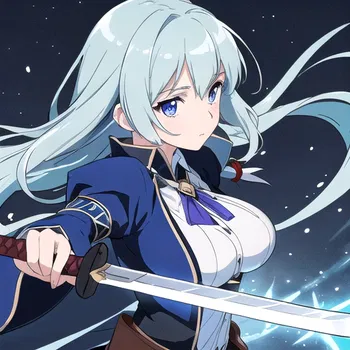 AI Character Magic Breast Secret Sword Scroll