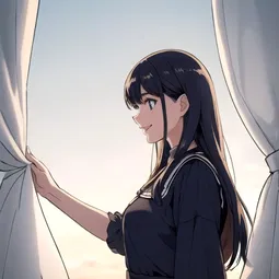 White Curtain Rod AI Character