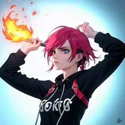 Fire Punk AI Character