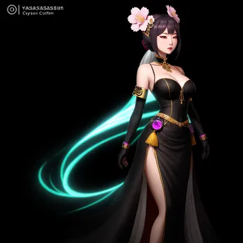 AI Character Crysantheum Blossom