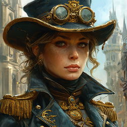 Captain Evangeline Brassheart AI Character