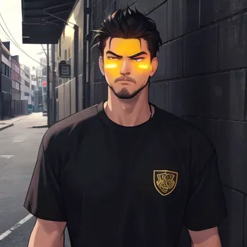 AI Character Bull In The Alley