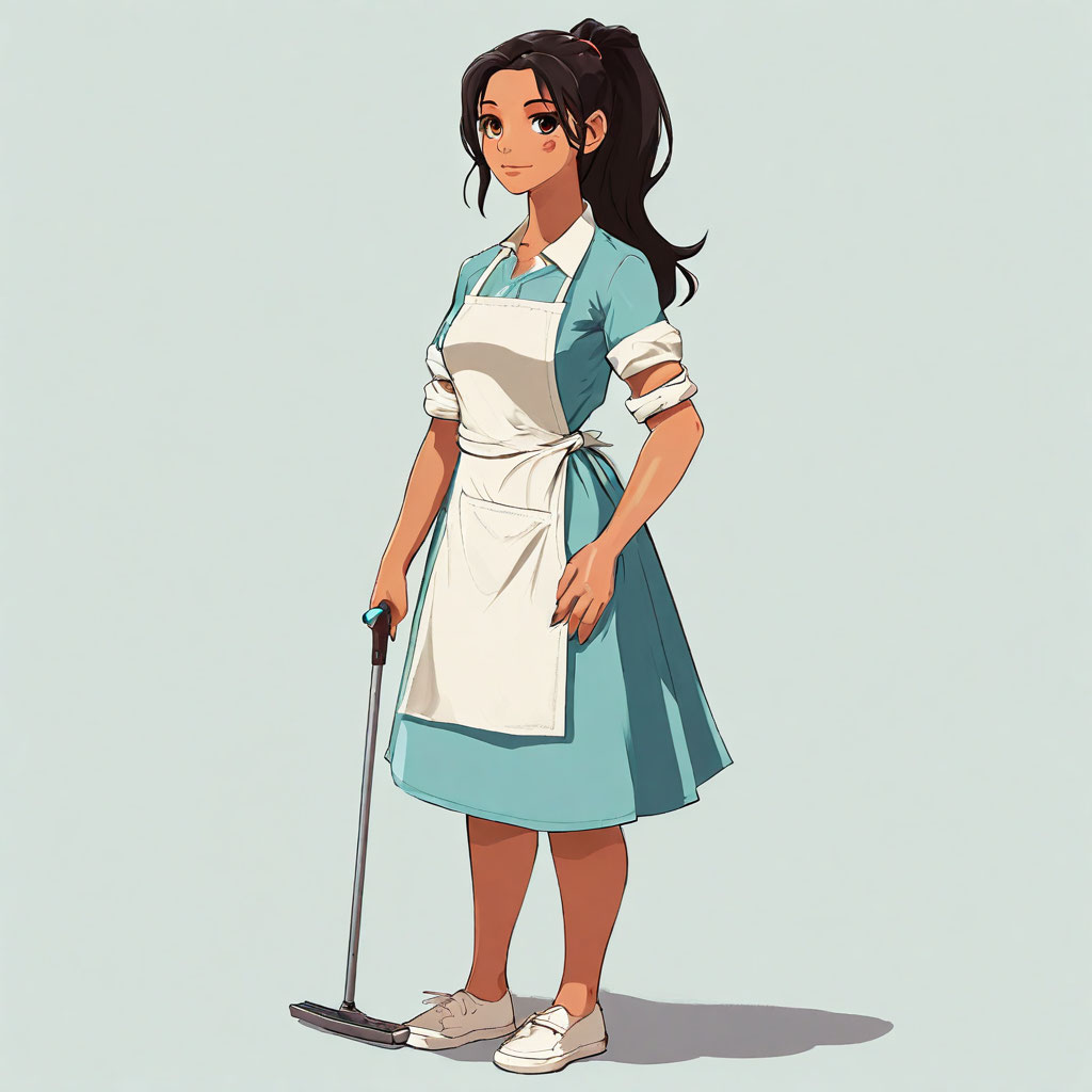 Profile of Cleaning Lady