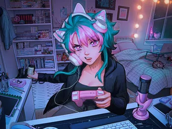 AI Character Gamer girl