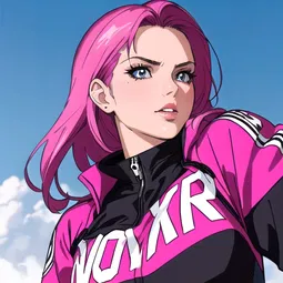 Dragon Pink Anime AI Character