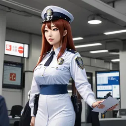 ai anime police station AI Character