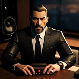 Infected Titan Speaker Man AI Character