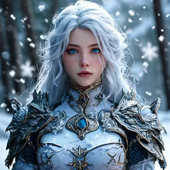 AI Character Selene Frostveil (The Winter Vanguard)