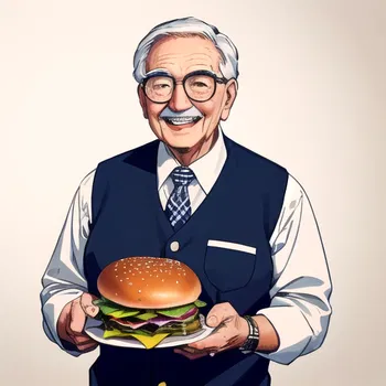 AI Character Burger Haven del abuelo