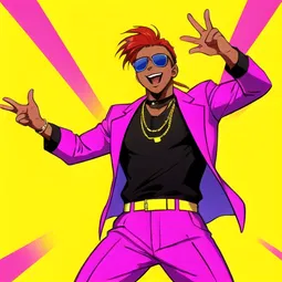 MC Hammer Pants 80s AI Character