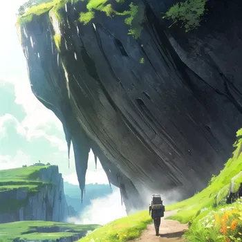 AI Character Made in Abyss Scenery