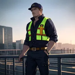 Railing Steel AI Character