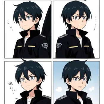 AI Character failure frame manga