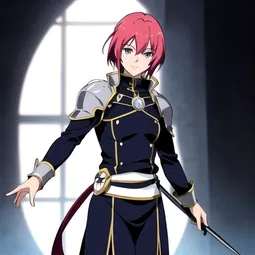 Anime Knight and Magic AI Character