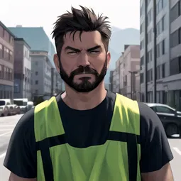 big city crushed concrete AI Character