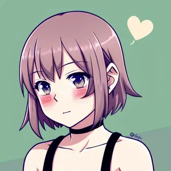 AI Character femboy blushing