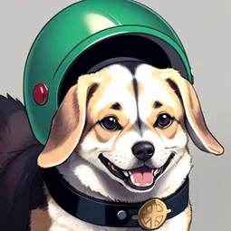 Helmet Pup AI Character