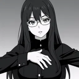 Nerdy girl hentai AI Character