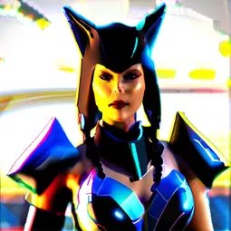 Female Protogen AI Character