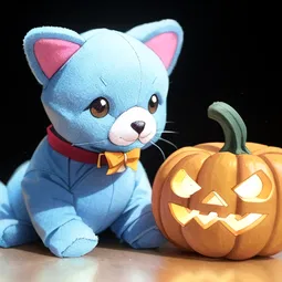 Build a Bear Pumpkin Kitty AI Character