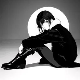 Black Fur Boots AI Character