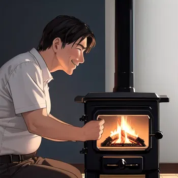AI Character Pot Belly Stove
