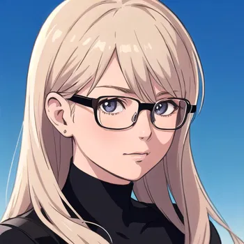 AI Character y2k glasses