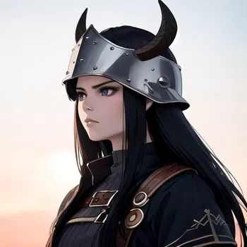 AI Character Viking Helmet