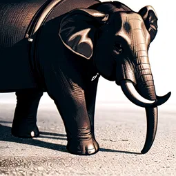 Black Magic Elephant Ear AI Character