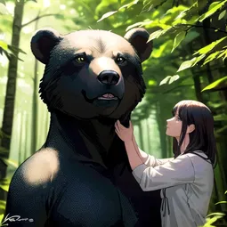 Bear Statue AI Character