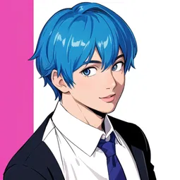 Cute Light Skin Guy Slacking AI Character