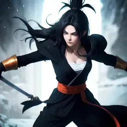 Female Goku Black AI Character