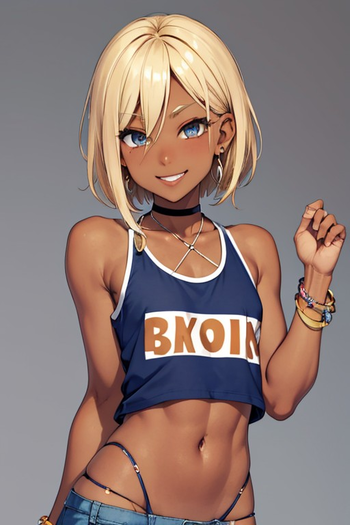 AI Character Femboy Gyaru