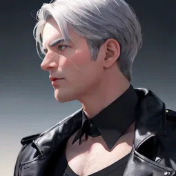 Homelander Grey Hair AI Character