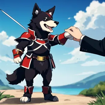 AI Character Dog Knight RPG