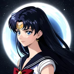 Sailor Moon Movie Black Dream Hole AI Character
