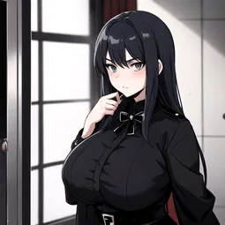 Goth BBW AI Character