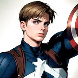 Captain America Shield Metal AI Character