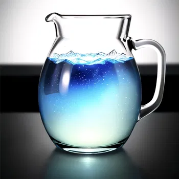 AI Character Glass Water Jug with Glass