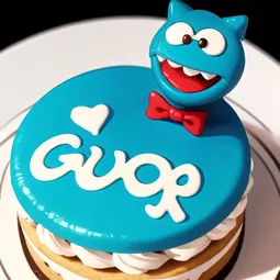 Cookie Monster Cake AI Character