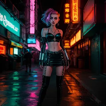 AI Character Scarlett Synthwave