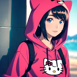 Hello Kitty Hoodie AI Character
