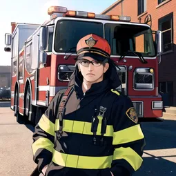 Indiana Fire Truck 17 AI Character