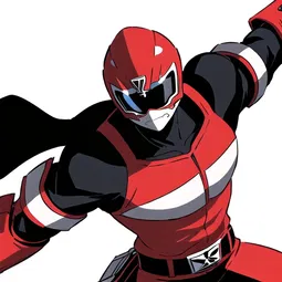 Red Ranger Isekai Manga AI Character