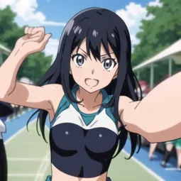 Anime Running AI Character