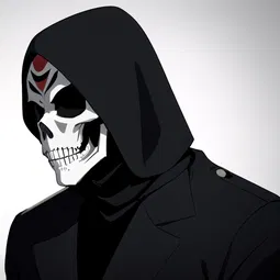 Skeleton Mask AI Character